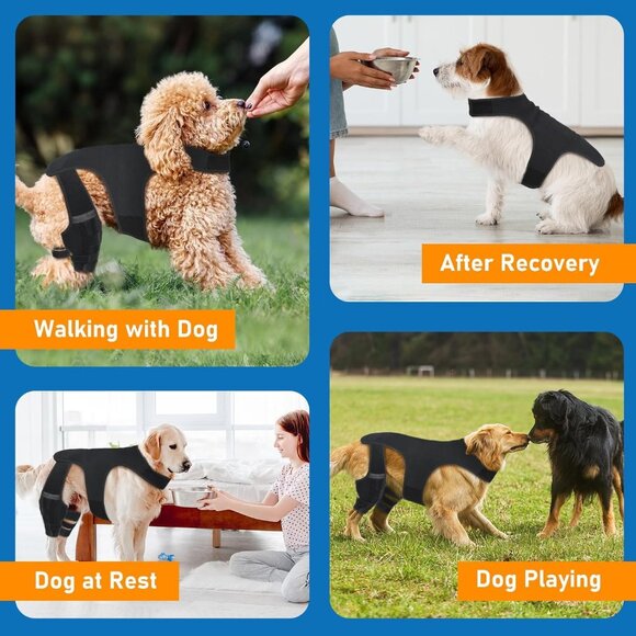 Dog rear Knee Brace Hind Legs Torn ACL Luxating Patella Ligament Arthritis - Picture 6 of 7